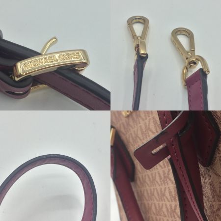  MICHAEL KORS マイケルコース 2WAYバッグ 　使用感あり 35T0GWXM8B ピンク 中古品