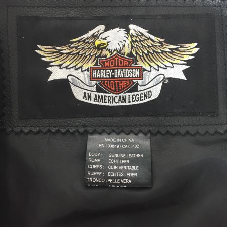   ハーレーダビットソン レザージャケット ブラック Lサイズ　中古品