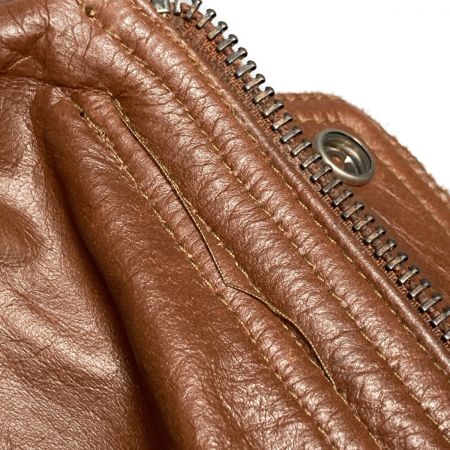  HORN WORKS ホーンワークス ライダースジャケット 3L 牛革 バッファロー ブラウン