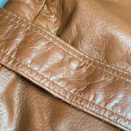  HORN WORKS ホーンワークス ライダースジャケット 3L 牛革 バッファロー ブラウン