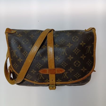  LOUIS VUITTON ルイヴィトン モノグラム ソミュール30 ショルダーバッグ M42256 ブラウン