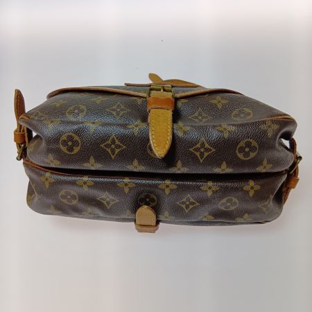  LOUIS VUITTON ルイヴィトン モノグラム ソミュール30 ショルダーバッグ M42256 ブラウン