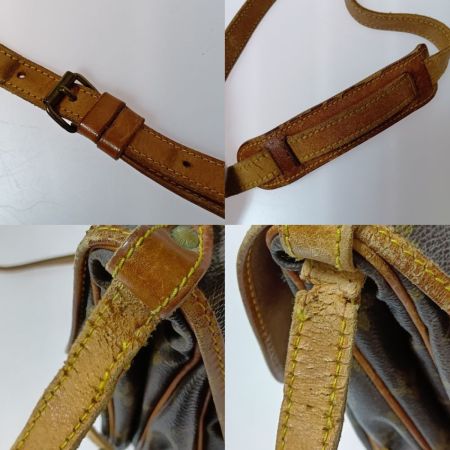  LOUIS VUITTON ルイヴィトン モノグラム ソミュール30 ショルダーバッグ M42256 ブラウン