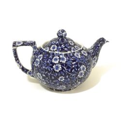 ◎◎ Burleigh バーレイ Blue Calico ブルーキャリコ ティーポットS E8701 Aランク