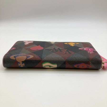  Vivienne Westwood ヴィヴィアン・ウエストウッド ラウンドファスナー 長財布 LOGOMANIA 32162 ピンク