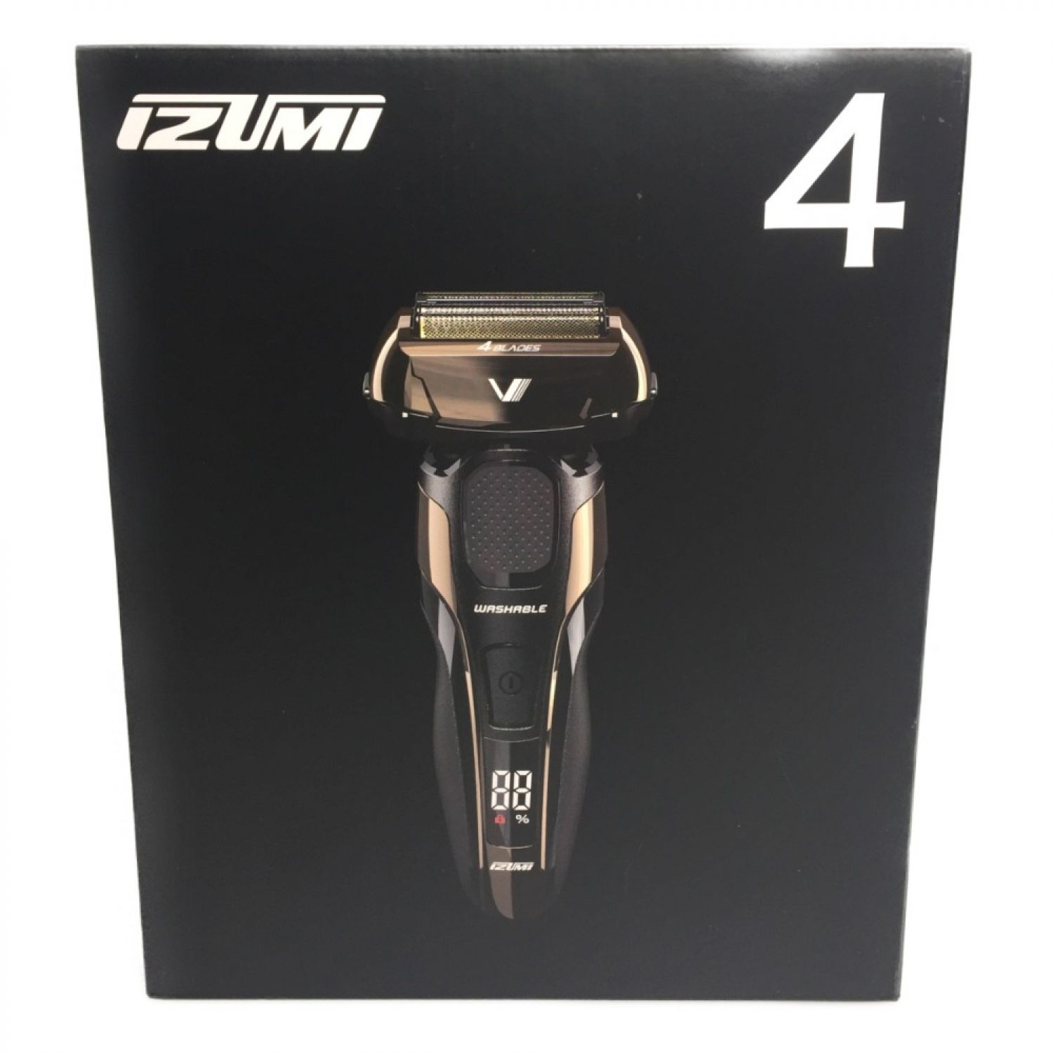 中古】 IZUMI イズミ 4枚刃 洗浄器付きモデル 往復式シェーバー IZF