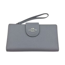 ◎◎ COACH コーチ 長財布 二つ折り  C2869 グレー 中古品 Bランク