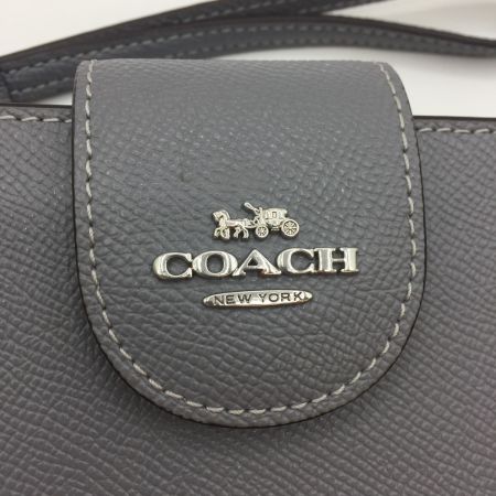  COACH コーチ 長財布 二つ折り  C2869 グレー 中古品