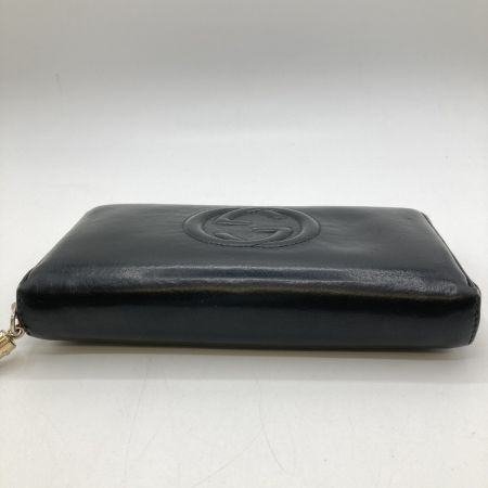  GUCCI グッチ 長財布 ラウンドファスナー財布 ソーホー タッセル 308280 ブラック 小銭入れ破れ・ファスナー破損有 ジャンク品