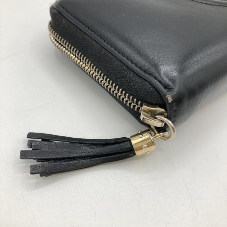  GUCCI グッチ 長財布 ラウンドファスナー財布 ソーホー タッセル 308280 ブラック 小銭入れ破れ・ファスナー破損有 ジャンク品