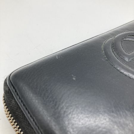  GUCCI グッチ 長財布 ラウンドファスナー財布 ソーホー タッセル 308280 ブラック 小銭入れ破れ・ファスナー破損有 ジャンク品