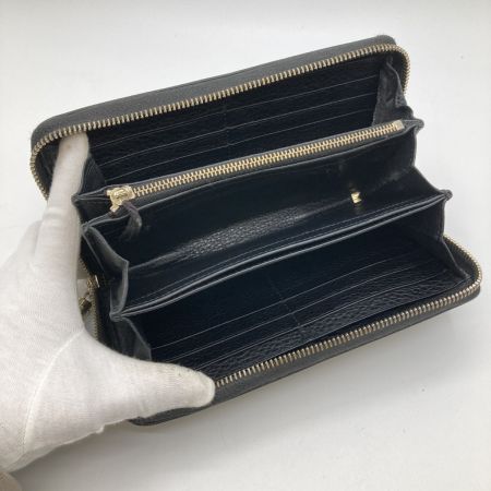  GUCCI グッチ 長財布 ラウンドファスナー財布 ソーホー タッセル 308280 ブラック 小銭入れ破れ・ファスナー破損有 ジャンク品