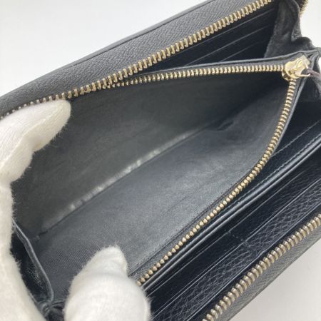  GUCCI グッチ 長財布 ラウンドファスナー財布 ソーホー タッセル 308280 ブラック 小銭入れ破れ・ファスナー破損有 ジャンク品