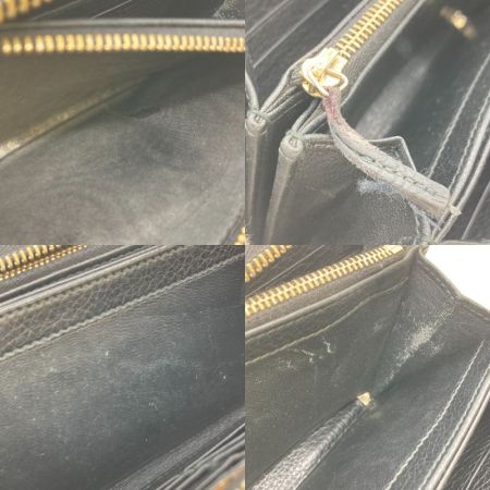  GUCCI グッチ 長財布 ラウンドファスナー財布 ソーホー タッセル 308280 ブラック 小銭入れ破れ・ファスナー破損有 ジャンク品