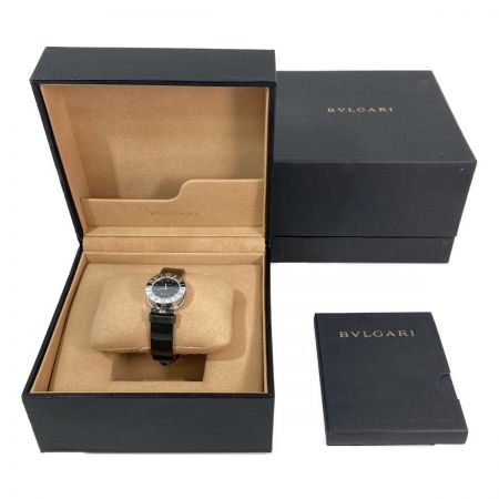  BVLGARI ブルガリ B.zero1 レディース腕時計 クォーツ 箱・取説付  BZ 22 S ブラック文字盤