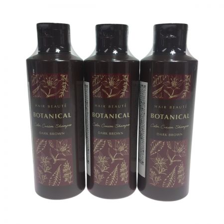  フューチャーラボ ヘアボーテ ボタニカルカラークリームシャンプー ダークブラウン  3本セット　未開封品