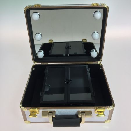  Franc Franc フランフラン ヴァリーズ ハリウッドボックス S ホワイト 中古品　汚れあり