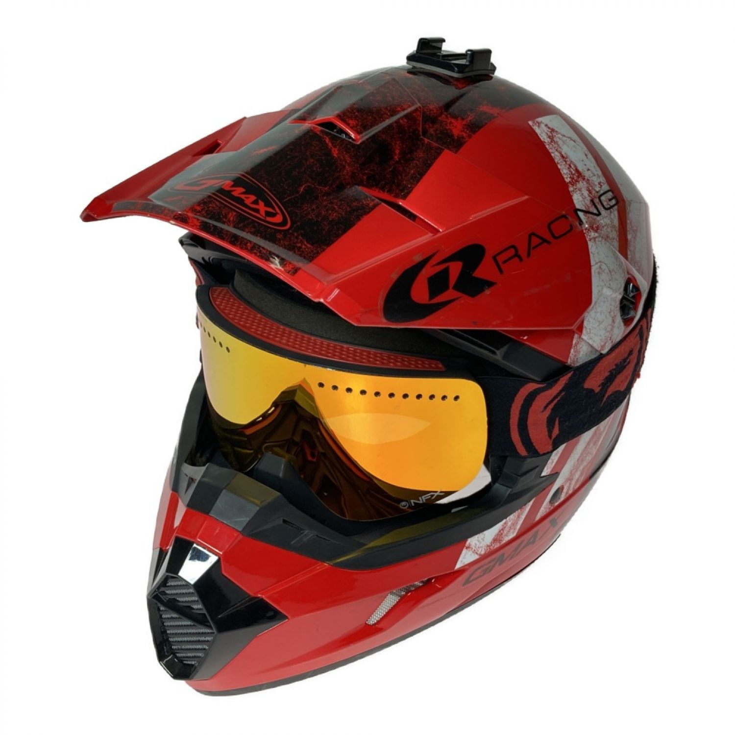 中古】 GMAX MX-46 Dominant ユース オフロードバイクヘルメット XL