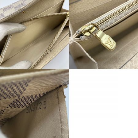  LOUIS VUITTON ルイヴィトン ダミエ・アズール ポルトフォイユ・サラ 長財布 N63208 アイボリー
