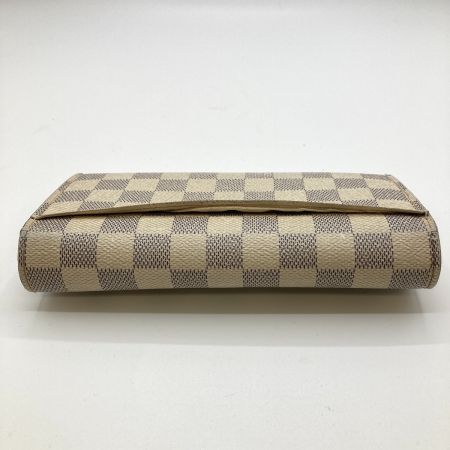  LOUIS VUITTON ルイヴィトン ダミエ・アズール ポルトフォイユ・サラ 長財布 N63208 アイボリー