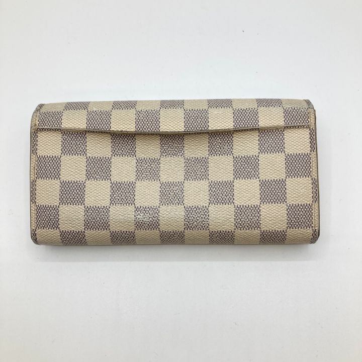 LOUIS VUITTON ルイヴィトン ダミエ・アズール ポルトフォイユ・サラ 長財布 N63208 アイボリー｜中古｜なんでもリサイクルビッグバン