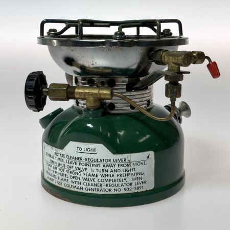  Coleman コールマン ガソリン シングルバーナー 502 当時物 現状品