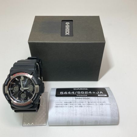  CASIO カシオ G-SHOCK ジーショック 電波ソーラー メンズ 腕時計 GAW-100-1AJF 箱付