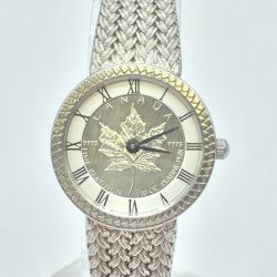 ◎◎ Helene de Michel 腕時計 クォーツ 本体のみ カナダ メイプルリーフ プラチナコイン 1/10oz IS-V 中古品 Bランク
