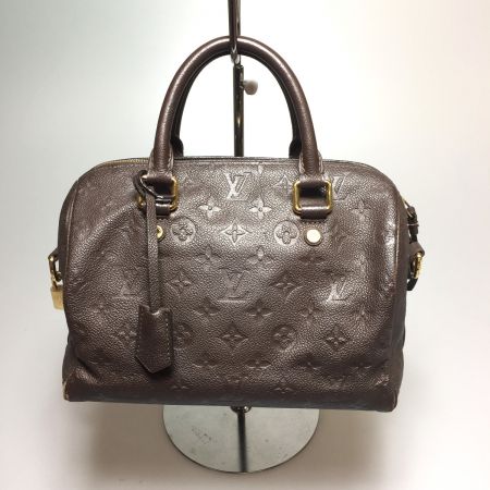  LOUIS VUITTON ルイヴィトン モノグラムアンプラント スピーディバンドリエール25  M40761 ブラウン 中古品 ダメージあり