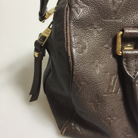  LOUIS VUITTON ルイヴィトン モノグラムアンプラント スピーディバンドリエール25  M40761 ブラウン 中古品 ダメージあり