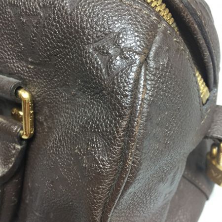  LOUIS VUITTON ルイヴィトン モノグラムアンプラント スピーディバンドリエール25  M40761 ブラウン 中古品 ダメージあり