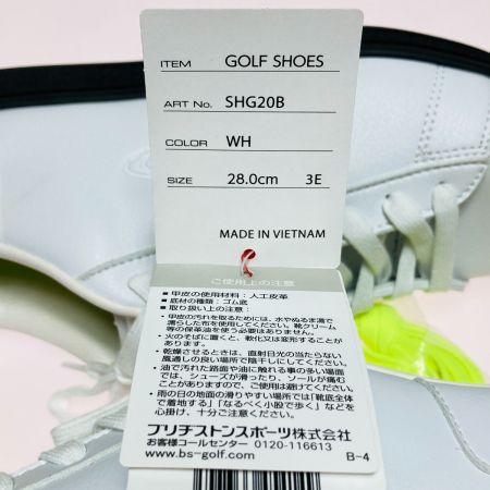  Bridgestone ブリヂストン BEAMS ZSP-BITER ゴルフシューズ 28.0cm SHG20B ホワイト