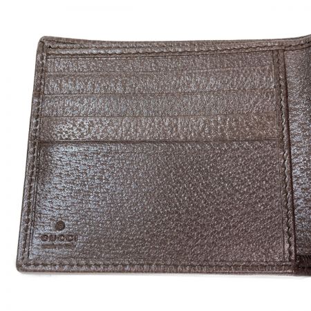  GUCCI グッチ 二つ折り財布 オフィディア GGスプリーム 箱・布袋付 597609 グリーン x レッド