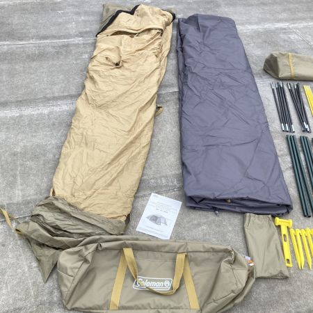  Coleman コールマン ラウンドスクリーン2ルームハウス オリーブ×コヨーテ 4-5人用 テント ポールゴム紐切れ有