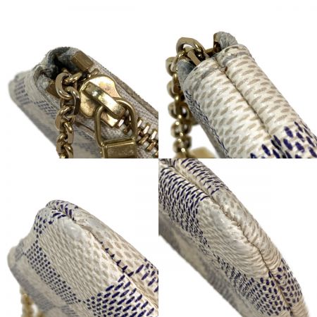  LOUIS VUITTON ルイヴィトン ポシェット クレ フック付 コインケース 小銭入れ 財布 キーケース ダミエアズール ホワイト N62659