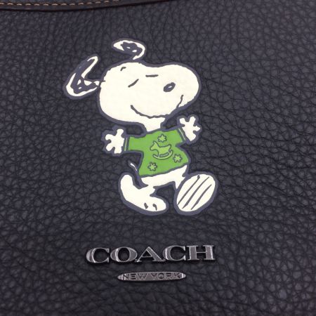  COACH コーチ バッグ ショルダーバッグ ピーナッツ × コーチ スヌーピー ミニポーチ付き  CE710 ブラック