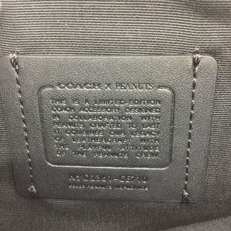  COACH コーチ バッグ ショルダーバッグ ピーナッツ × コーチ スヌーピー ミニポーチ付き  CE710 ブラック