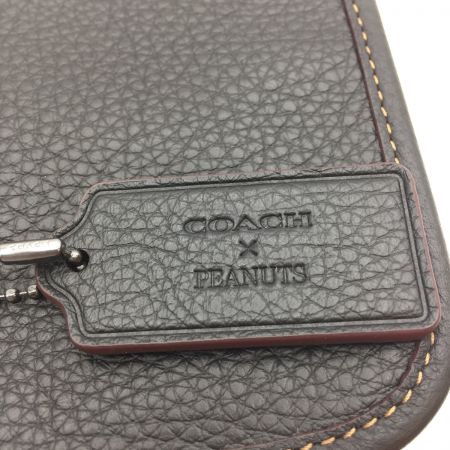  COACH コーチ バッグ ショルダーバッグ ピーナッツ × コーチ スヌーピー ミニポーチ付き  CE710 ブラック