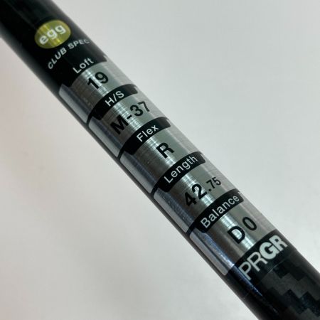  PRGR プロギア SUPER EGG スーパーエッグ 5Ｗ 19° フェアウェイウッド 高反発モデル M-37 R