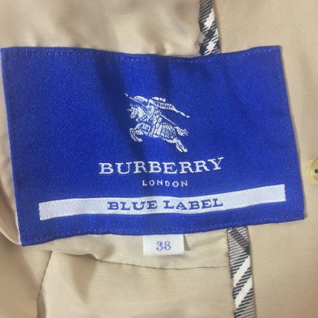  BURBERRY BLUE LABEL バーバリーブルーレーベル ライナー付きトレンチコート サイズ38 FRF10-629-40 ベージュ