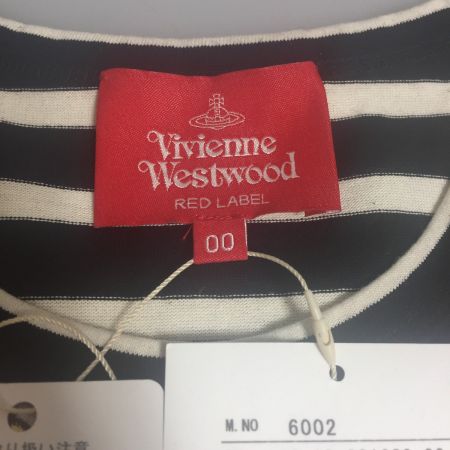  Vivienne Westwood ヴィヴィアン・ウエストウッド 額縁ボーダーカットソー 16-12-301020 ブラック×ホワイト×ゴールド 未使用品
