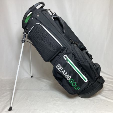  BEAMS GOLF ビームスゴルフ スタンドバッグ キャディバッグ 9型 4分割 3.2kg ブラック フードチャックずれ有 現状渡し