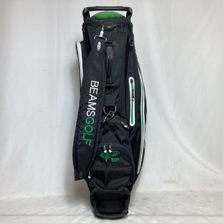  BEAMS GOLF ビームスゴルフ スタンドバッグ キャディバッグ 9型 4分割 3.2kg ブラック フードチャックずれ有 現状渡し