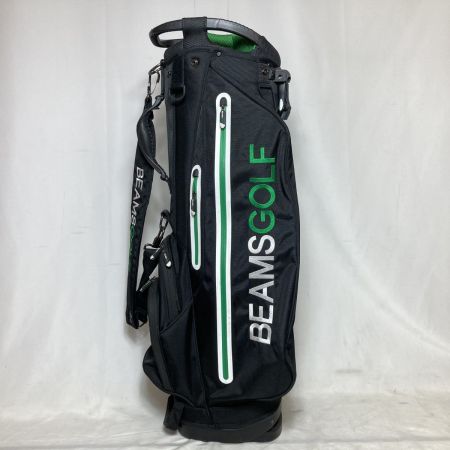  BEAMS GOLF ビームスゴルフ スタンドバッグ キャディバッグ 9型 4分割 3.2kg ブラック フードチャックずれ有 現状渡し