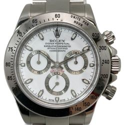 ◎◎ ROLEX ロレックス デイトナ コスモグラフ 白文字盤 自動巻 116520 箱・取説付 擦れ傷多 Bランク