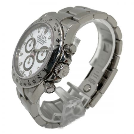  ROLEX ロレックス デイトナ コスモグラフ 白文字盤 自動巻 116520 箱・取説付 擦れ傷多
