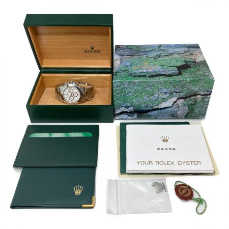  ROLEX ロレックス デイトナ コスモグラフ 白文字盤 自動巻 116520 箱・取説付 擦れ傷多
