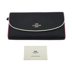 ◎◎ COACH コーチ 長財布　F12586　中古品 F12586 ブラック Bランク