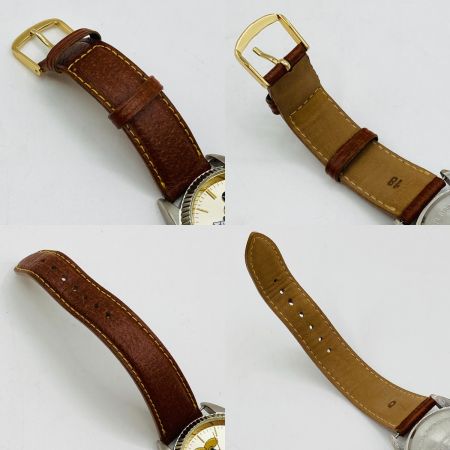  Disney ディズニー ミッキーマウス クォーツ 腕時計 レザーバンド MCK339 本体のみ