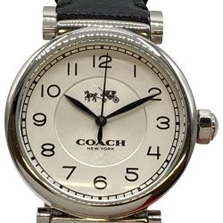 ◎◎ COACH コーチ 腕時計 クォーツ ユニセックス CA.72.7.14.1082 ホワイト Bランク